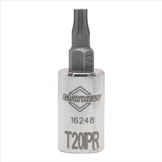 Mayhew Mayhew T20IPR Tamper Torx Plus® Short Insert Socket Bit; 1/4-Inch Drive