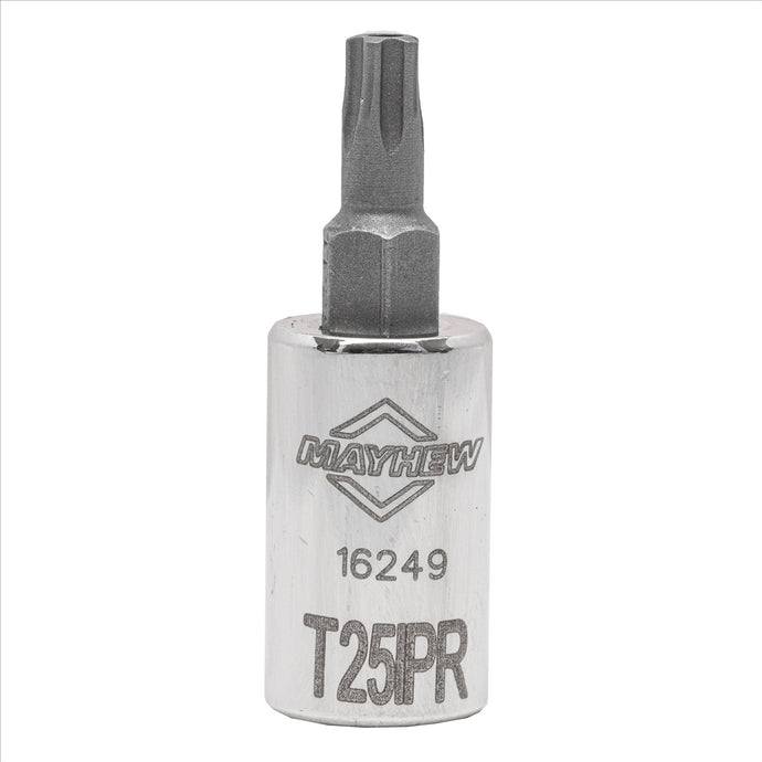 Mayhew Mayhew T25IPR Tamper Torx Plus® Short Insert Socket Bit; 1/4-Inch Drive