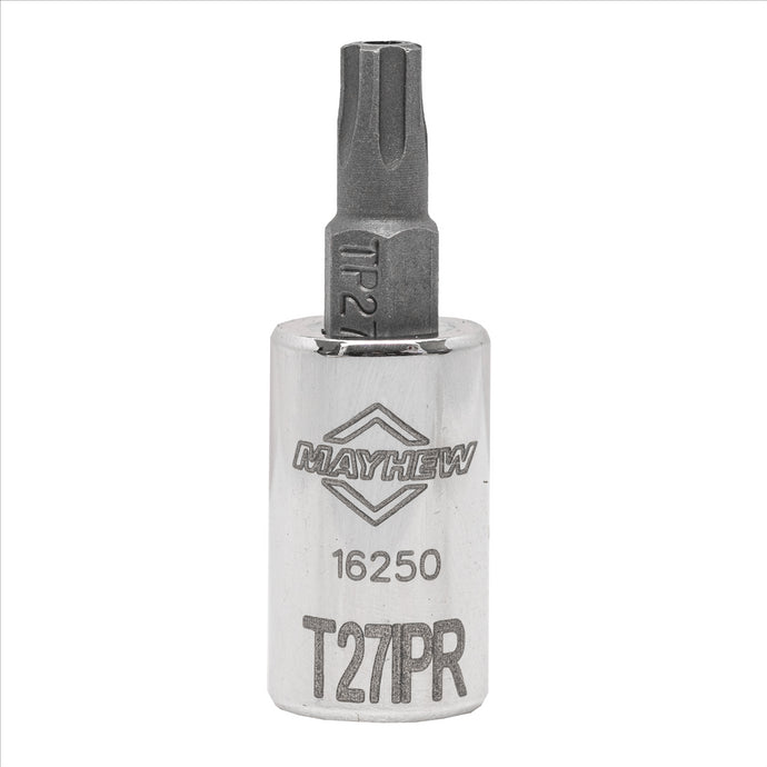 Mayhew Mayhew T27IPR Tamper Torx Plus® Short Insert Socket Bit; 1/4-Inch Drive