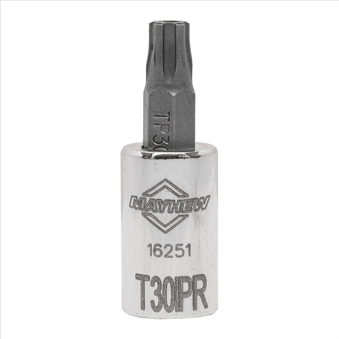 Mayhew Mayhew T30IPR Tamper Torx Plus® Short Insert Socket Bit; 1/4-Inch Drive