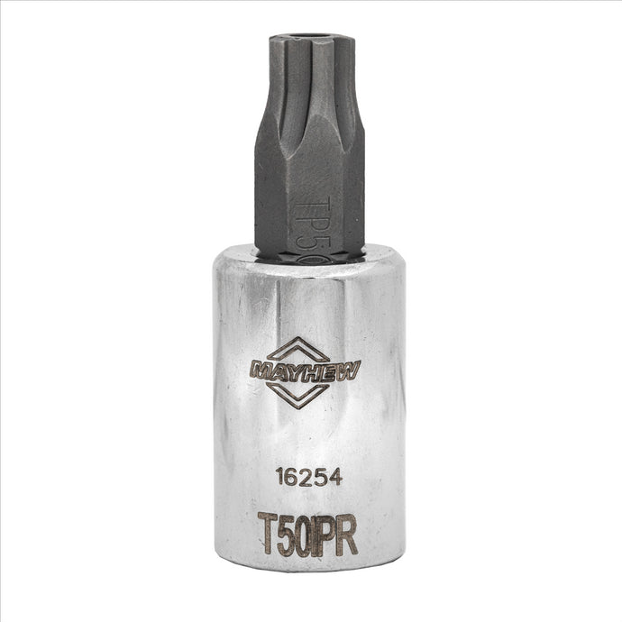 Mayhew Mayhew T50IPR Tamper Torx Plus® Short Insert Socket Bit; 3/8-Inch Drive