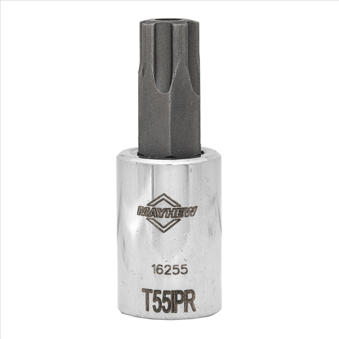 Mayhew Mayhew T55IPR Tamper Torx Plus® Short Insert Socket Bit; 3/8-Inch Drive