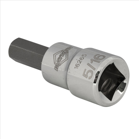 Mayhew Mayhew 5/16-Inch SAE Hex Short Insert Socket Bit; 3/8-Inch Drive