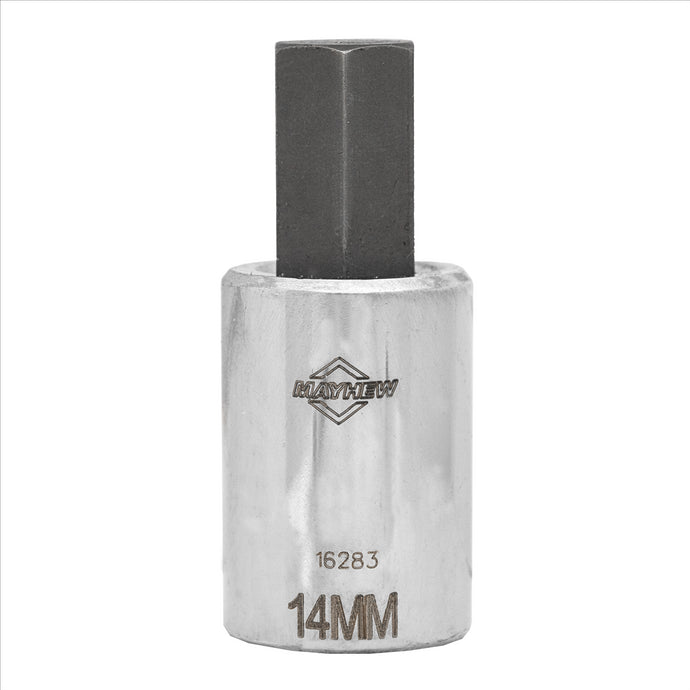 Mayhew Mayhew 14 M Metric Hex Short Insert Socket Bit; 1/2-Inch Drive