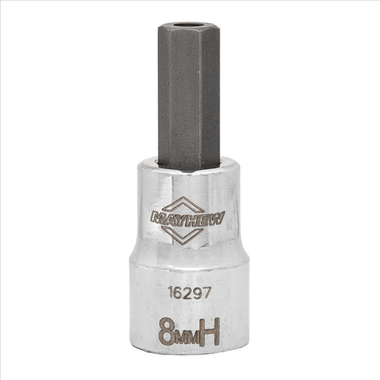 Mayhew Mayhew 8 MM Tamper Metric Hex Short Insert Socket Bit; 3/8-Inch Drive
