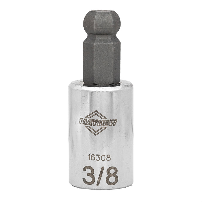 Mayhew Mayhew 3/8-Inch SAE Ball Hex Short Insert Socket Bit; 3/8-Inch Drive
