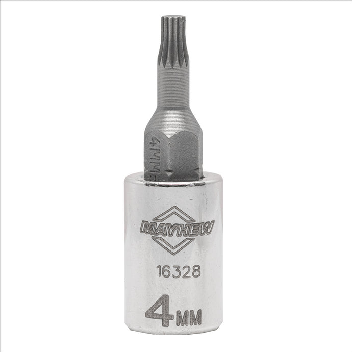 Mayhew Mayhew 4 MM Triple Square Short Insert Socket Bit; 1/4-Inch Drive