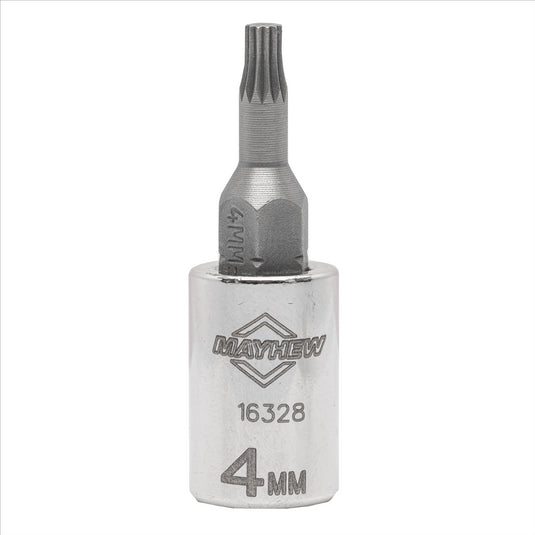 Mayhew Mayhew 4 MM Triple Square Short Insert Socket Bit; 1/4-Inch Drive