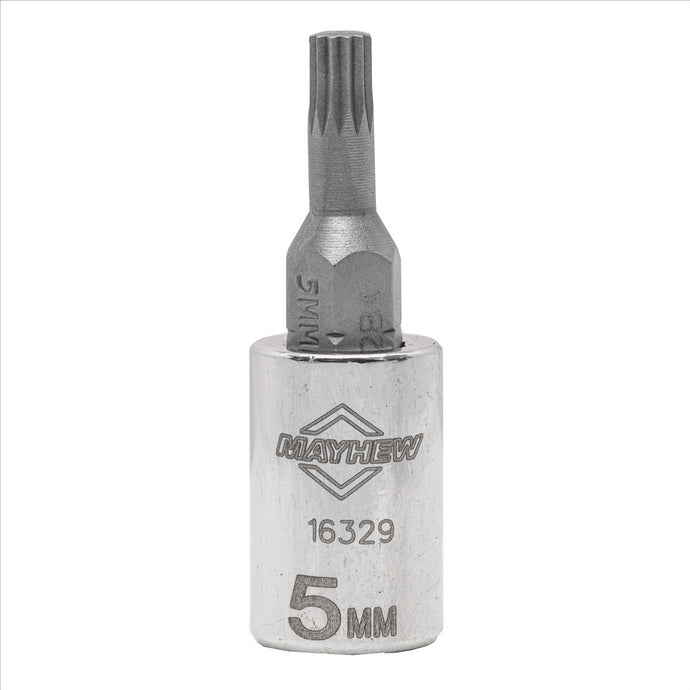 Mayhew Mayhew 5 MM Triple Square Short Insert Socket Bit; 1/4-Inch Drive