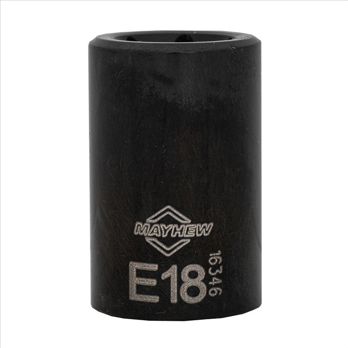 Mayhew Mayhew E18 Inverted Torx® Socket Bit; 1/2-Inch Drive