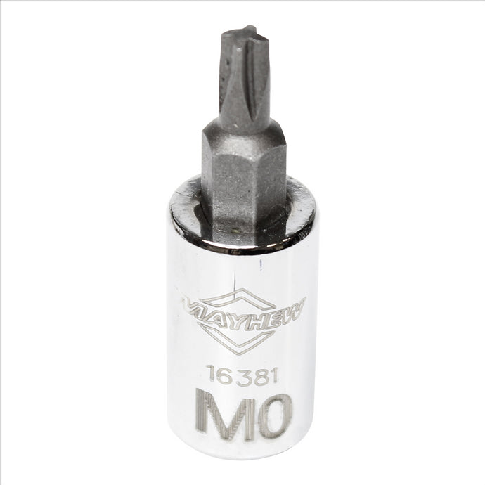Mayhew Mayhew No. 0 Mortorq® Short Insert Socket Bit; 1/4-Inch Drive