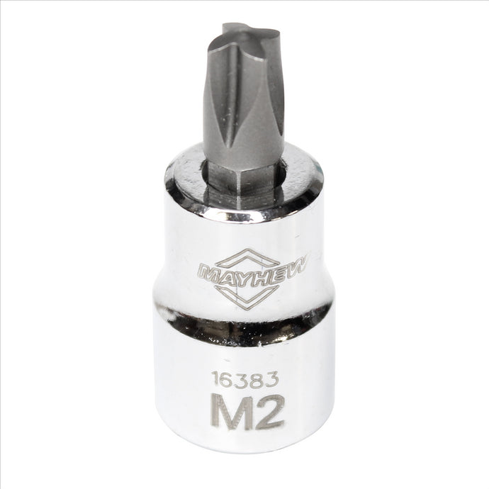 Mayhew Mayhew No. 2 Mortorq® Short Insert Socket Bit; 3/8-Inch Drive