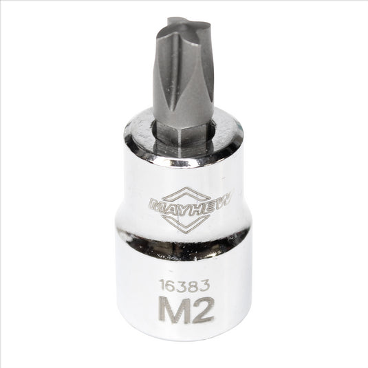 Mayhew Mayhew No. 2 Mortorq® Short Insert Socket Bit; 3/8-Inch Drive
