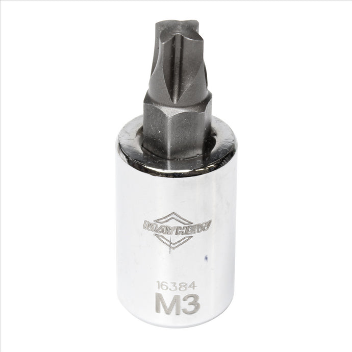 Mayhew Mayhew No. 3 Mortorq® Short Insert Socket Bit; 3/8-Inch Drive