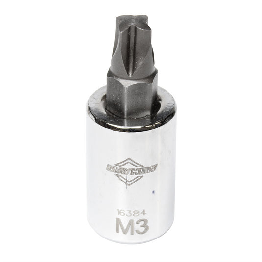 Mayhew Mayhew No. 3 Mortorq® Short Insert Socket Bit; 3/8-Inch Drive