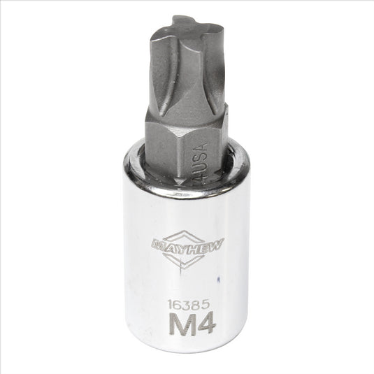 Mayhew Mayhew No. 4 Mortorq® Short Insert Socket Bit; 3/8-Inch Drive