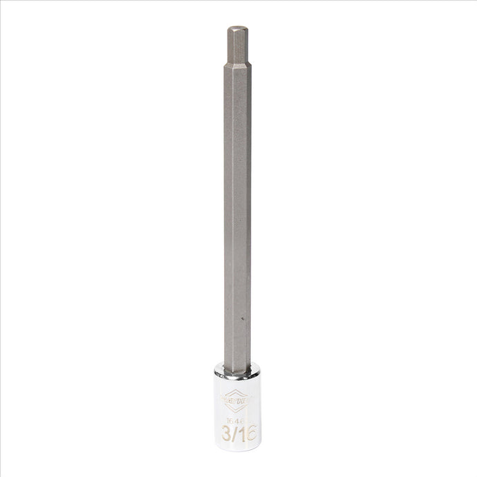 Mayhew Mayhew 3/16-Inch SAE Hex Medium Insert Socket Bit; 1/4-Inch Drive