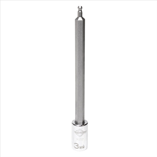Mayhew Mayhew 3 MM Metric Ball Hex Medium Insert Socket Bit; 1/4-Inch Drive