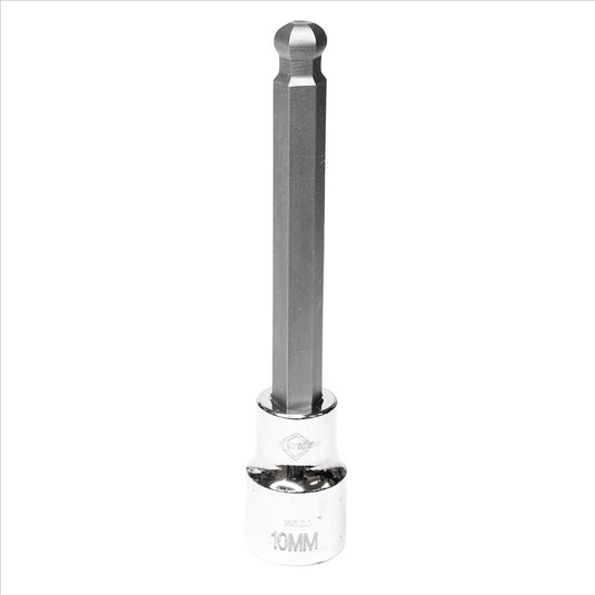 Mayhew Mayhew 10 M Metric Ball Hex Medium Insert Socket Bit; 1/2-Inch Drive