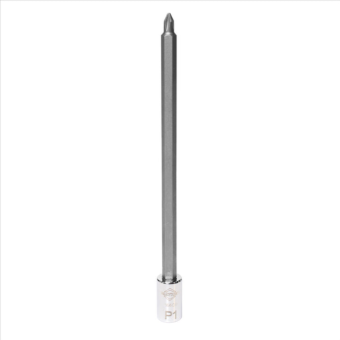 Mayhew Mayhew No. 1 Phillips® Long Insert Socket Bit; 1/4-Inch Drive