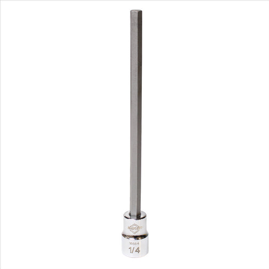 Mayhew Mayhew 1/4-Inch SAE Hex Long Insert Socket Bit; 3/8-Inch Drive