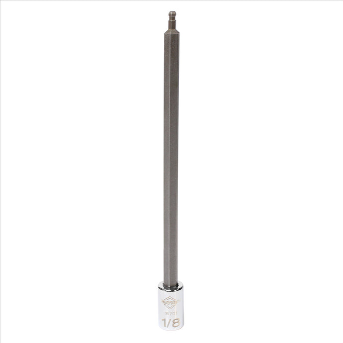 Mayhew Mayhew 1/8-Inch SAE Ball Hex Long Insert Socket Bit; 1/4-Inch Drive