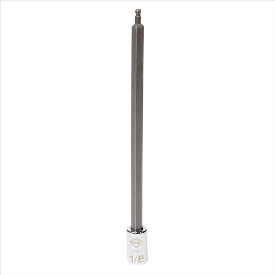 Mayhew Mayhew 1/8-Inch SAE Ball Hex Long Insert Socket Bit; 1/4-Inch Drive