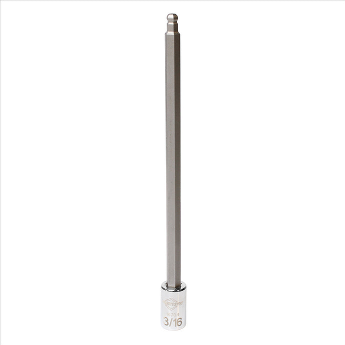 Mayhew Mayhew 3/16-Inch SAE Ball Hex Long Insert Socket Bit; 1/4-Inch Drive