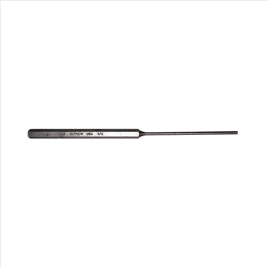 Mayhew EXTRA LONG FULL FINISH PIN PUNCH; 1/8