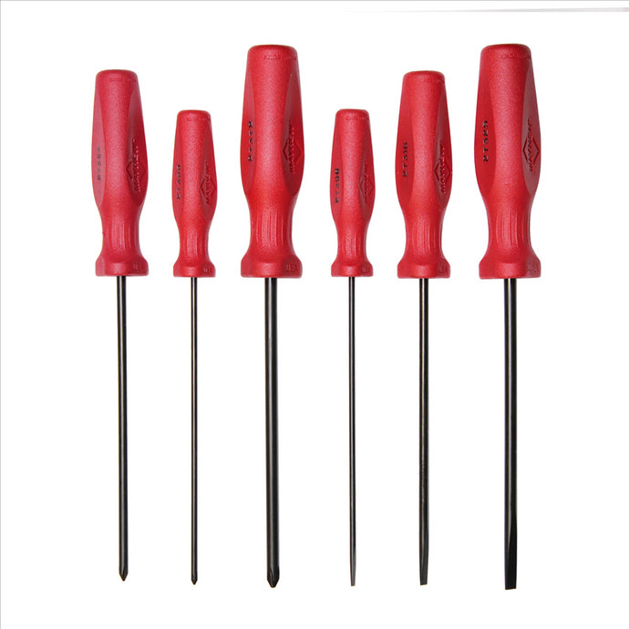 Mayhew 6 PC Long Slotted & Phillips Screwdriver Set