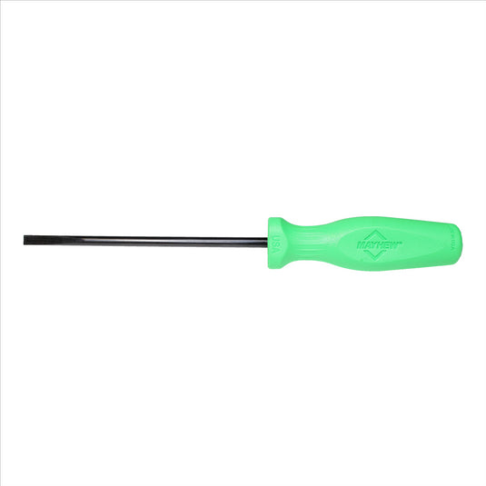 Mayhew Mayhew Hi Vis Green Slotted 1/4-Inch x 6-Inch Screwdriver