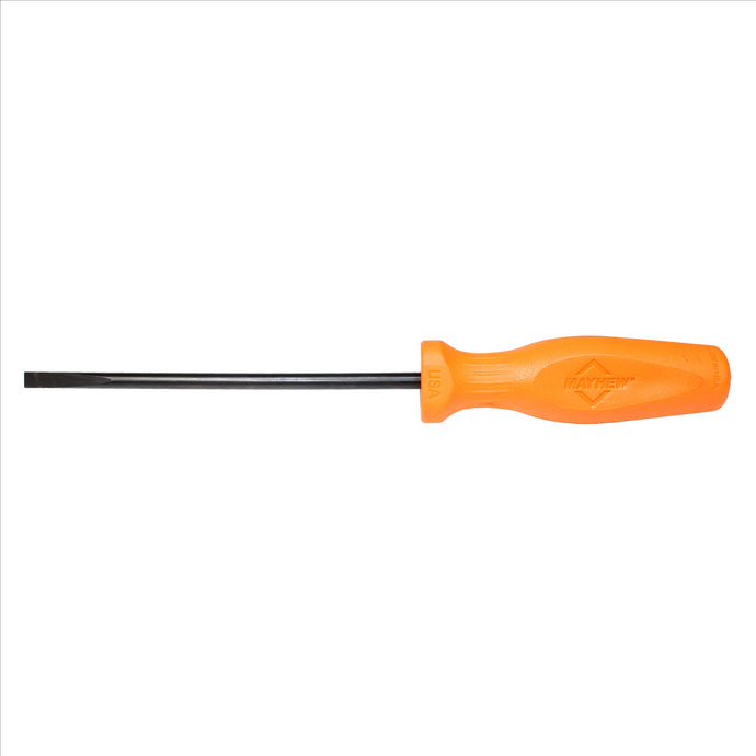Mayhew Mayhew Hi Vis Orange Slotted 1/4-Inch x 6-Inch Screwdriver