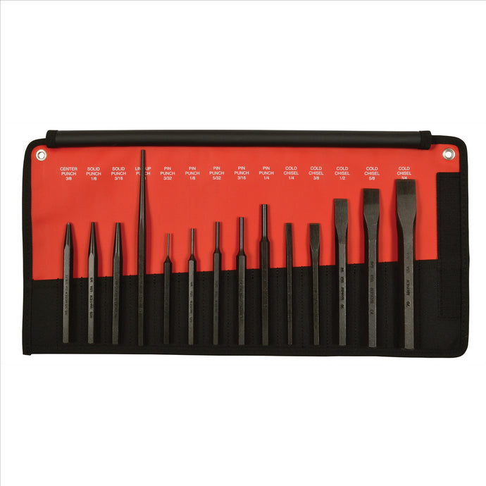 Mayhew Punch and Chisel Set - 14 Piece