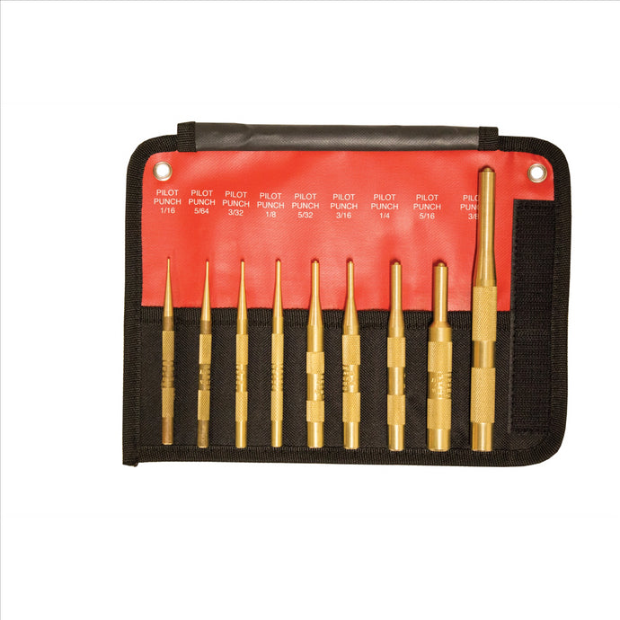 Mayhew 9-PC BRASS PILOT PUNCH
