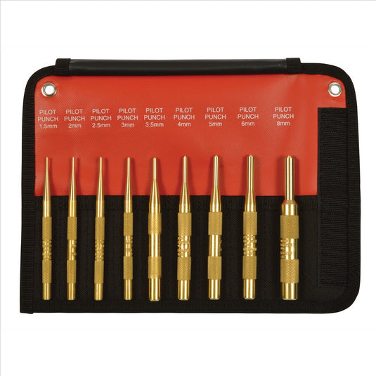 Mayhew 9-PC BRASS PILOT PUNCH METRIC