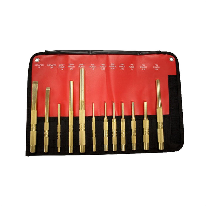 Mayhew 12-PC BRASS PUNCH AND SCRAPER (METRIC)