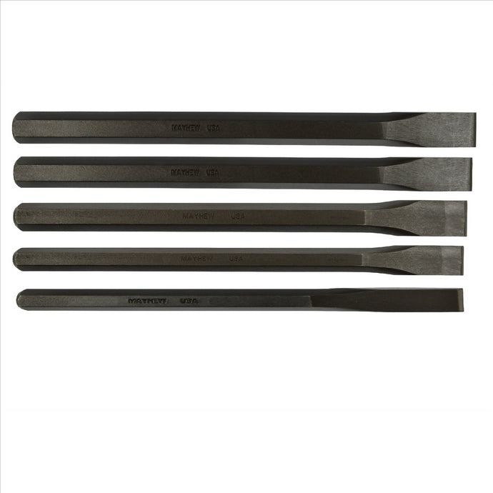 Mayhew LONG COLD CHISEL 5-PC SET