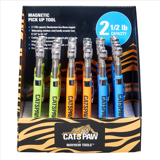 Mayhew Buy 17963 30pc CatsPaw 2.5lb Magnetic Pick Up Tool Display and get 17991 CatsPaw Long 8pc Hook & Pick Set Free