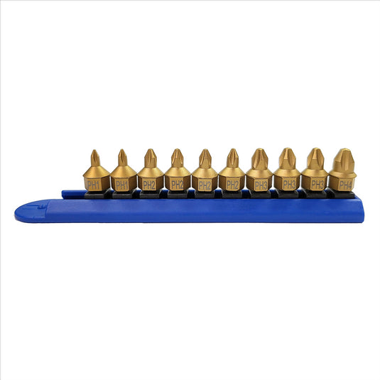 Mayhew Buy Titanium Coated Low Profile Dual Drive Sets 16002 10pc Phillips; 16003 11pc Torx; 16004 10pc SAE Hex; 16005 11pc Metric Hex; and 16006 8pc Triple Square and get 16070 Bit Display Rack Free