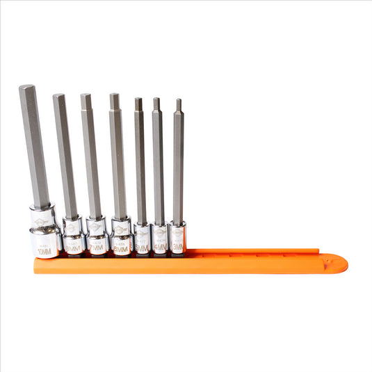 Mayhew Buy 16034 7 PC Metric Hex Medium Insert Socket Bit Set and 16036 6 PC Metric Ball Hex Medium Insert Socket Bit Set and get 16050 4 PC Custom Head Bolt Long Insert Socket Bit Set Free