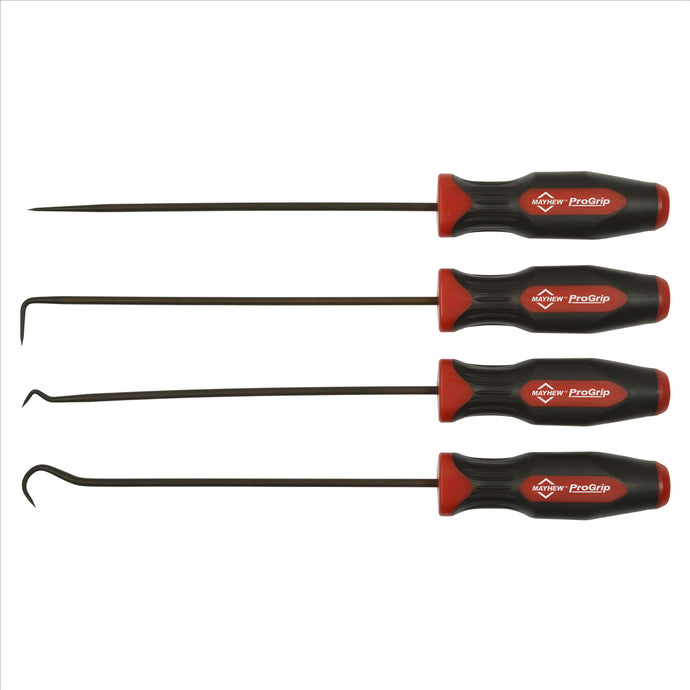 Mayhew Buy 13091 4 PC ProGrip Miniature Long Hook & Pick Set; 13098 4 PC O-Ring Removal Set; 13094 4 PC ProGrip Hook & Pick Set and get 66300 6 PC Capped End Screwdriver Set Free