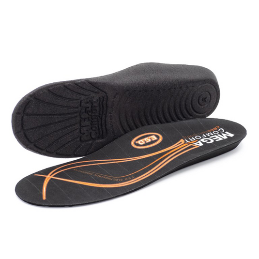 MEGA Comfort  ERGO Anti-Static Dual-Layer Memory Foam Insoles Size: Small (Men's 6-7; Women's 8-9)