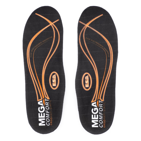 MEGA Comfort  ERGO Anti-Static Dual-Layer Memory Foam Insoles Size: XL (Men's 12-13)