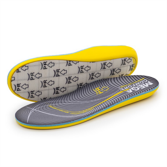 MEGA Comfort  ERGO Puncture Resistant Dual-Layer Memory Foam Insoles Size: Medium (Men's 8-9; Women's 10-11)