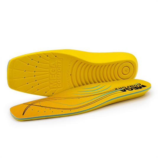MEGA Comfort  ERGO Anti-Fatigue Square Toe Dual-Layer Memory Foam Insoles Size: XS (Women's 5-7)