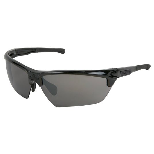MCR Safety Safety Glasses Black Mirror Lenses Black Frame Col