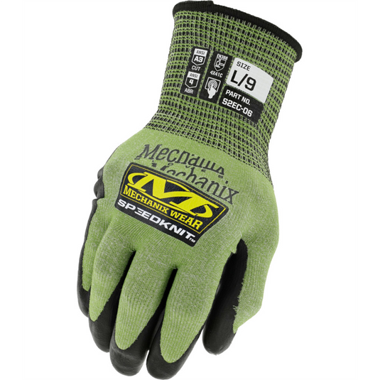 Mechanix Wear Speedknit Dipped Poly Cut Level A3 Gloves; Med