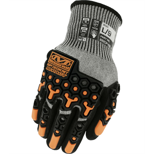 Mechanix Wear Speedknit M-Pact Dipped Nitrile Cut Level A4 Gloves; XXL