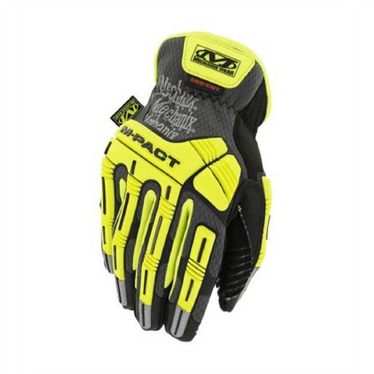 Mechanix Wear Hi-Viz M-Pact Open Cuff E5 Gloves Small