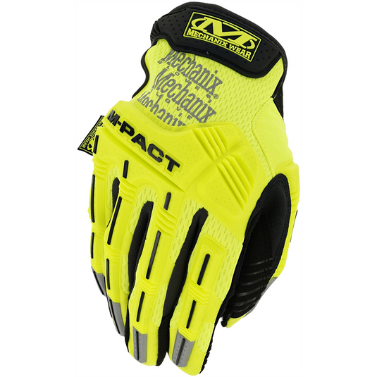 Mechanix Wear Hi-Viz M-Pact Gloves Small Yellow